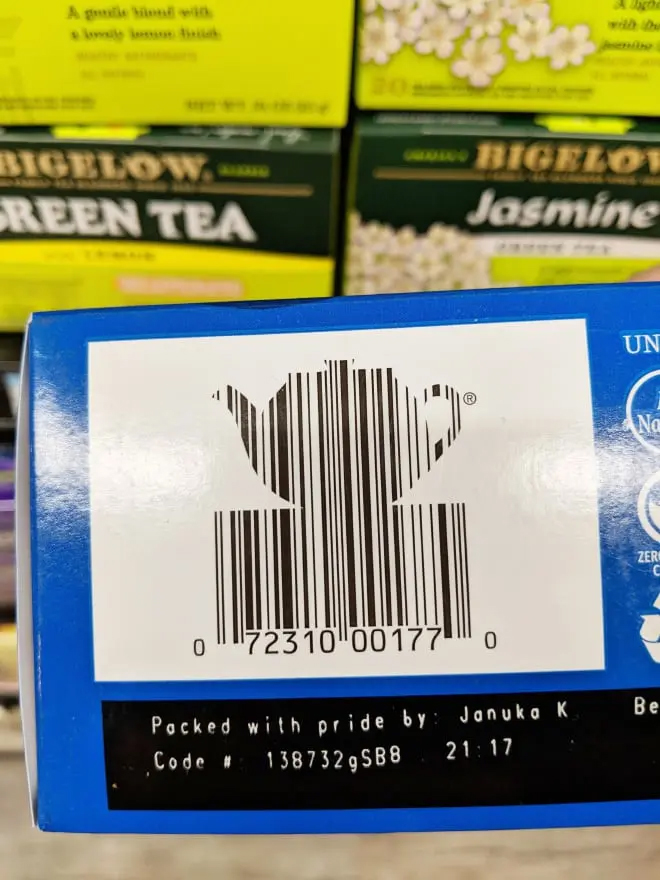 Barcode Tea Barcode fun art